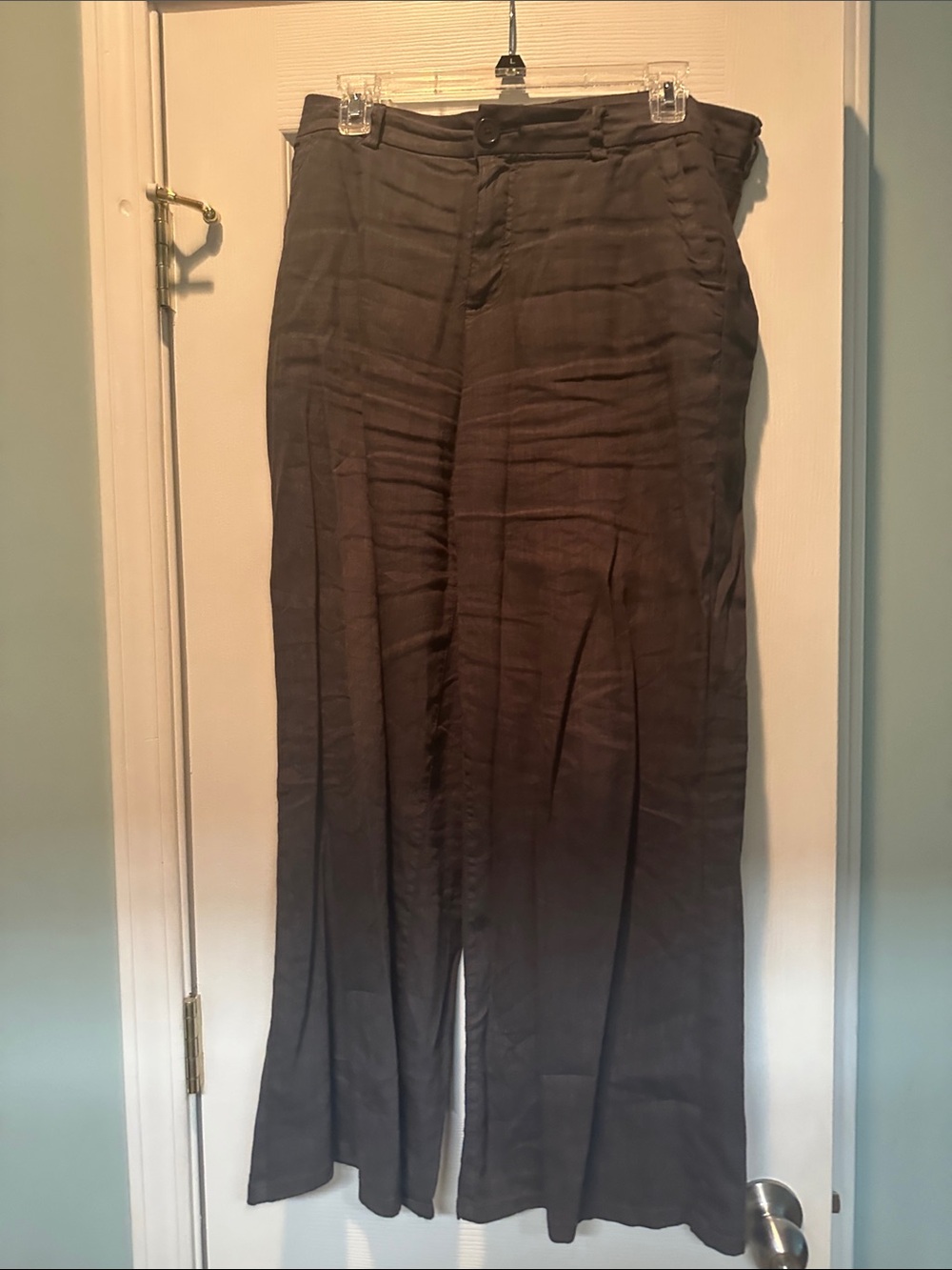 Dark Grey Wide-Leg  Pants